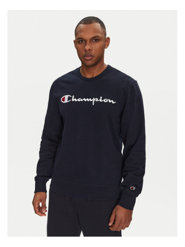 Champion Суитшърт 220727 Тъмносин Slim Fit