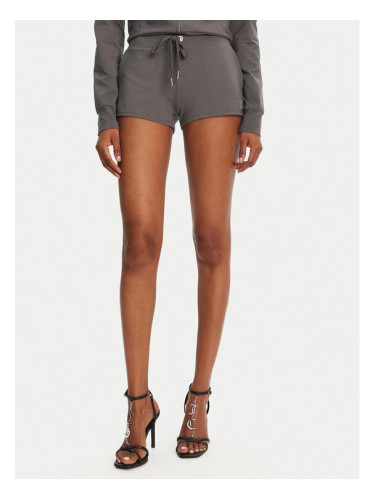 Juicy Couture Спортни шорти JCWHS125312 Сив Loose Fit