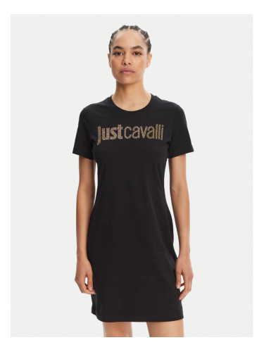 Just Cavalli Ежедневна рокля 78PAOE15 Черен Regular Fit