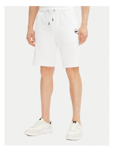 KARL LAGERFELD Спортни шорти 705014 552900 Бял Regular Fit