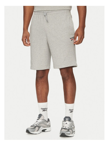 Reebok Спортни шорти 100221793 Сив Regular Fit
