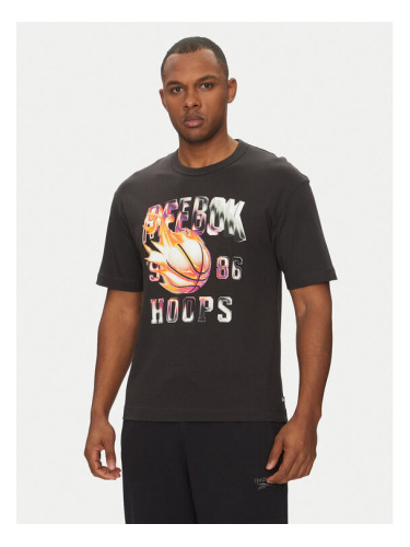 Reebok Тишърт 100218817 Черен Regular Fit