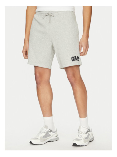 Gap Спортни шорти 866651-02 Сив Regular Fit