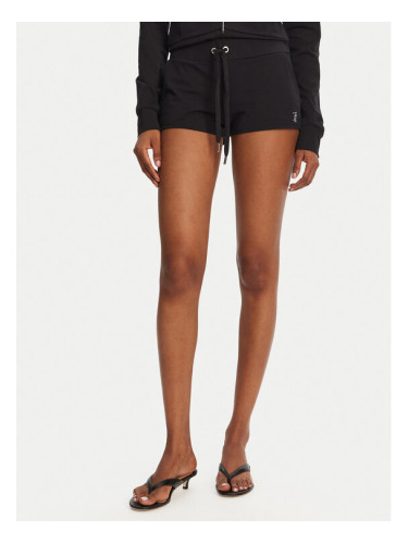 Juicy Couture Спортни шорти JCWHS125312 Черен Loose Fit