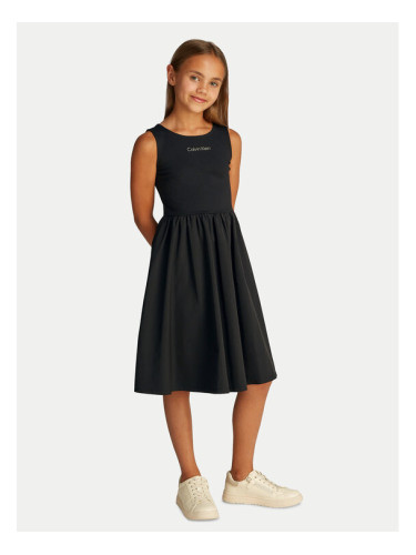 Calvin Klein Jeans Ежедневна рокля IG0IG02908 Черен Regular Fit