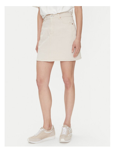 Vero Moda Дънкова пола Tessa 10301536 Екрю Regular Fit