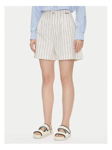 Pepe Jeans Шорти от плат Henar PL801163 Бежов Loose Fit