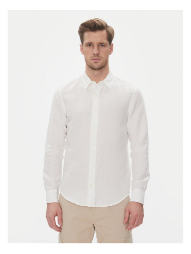 Lee Риза Patch 112364230 Бял Regular Fit