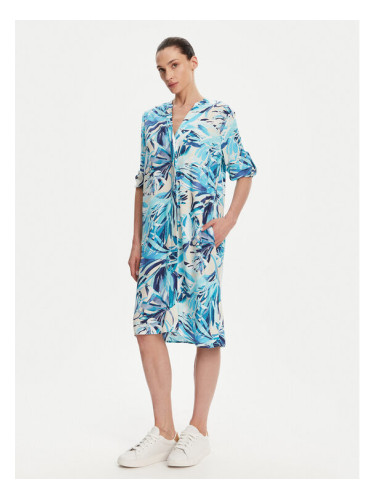 Olsen Рокля тип риза 13002008 Син Regular Fit