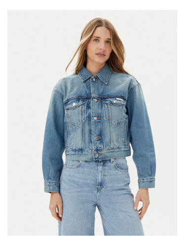 Calvin Klein Дънково яке LV047B075G Син Regular Fit