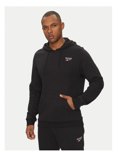 Reebok Суитшърт Identhlty Small Logo 100221784 Черен Regular Fit