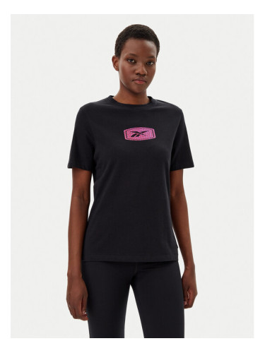 Reebok Тишърт 100218927 139-18-00 Черен Regular Fit