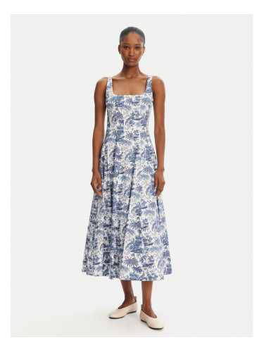 STAUD Лятна рокля Wells 148-7291 Син Regular Fit