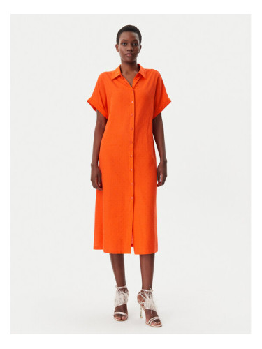 LOLA CASADEMUNT Рокля тип риза LS2515015 Оранжев Regular Fit