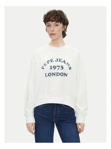 Pepe Jeans Суитшърт Venus PL581487 Екрю Loose Fit