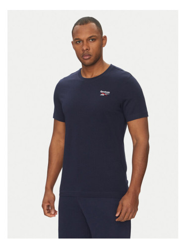 Reebok Тишърт 100059647 Тъмносин Regular Fit