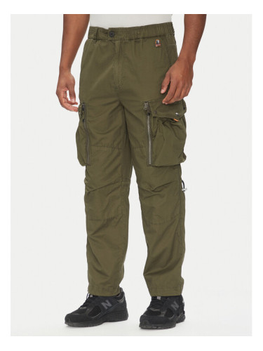 Parajumpers Текстилни панталони Baste 25SMPMPATW06 Зелен Regular Fit