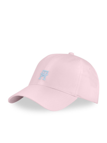 Tommy Hilfiger Шапка с козирка Th Imd Color 6 Panel Cap AM0AM13542 Розов