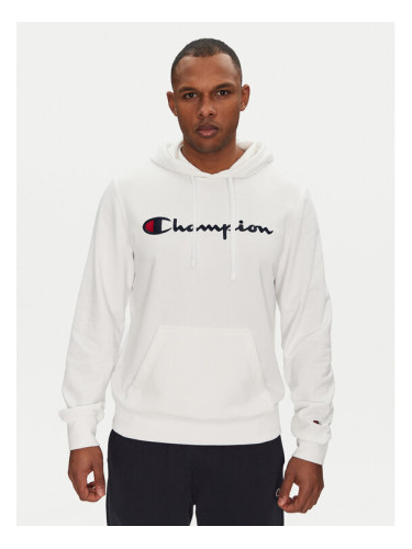 Champion Суитшърт 220726 Бял Slim Fit