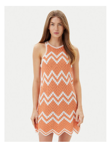 Pepe Jeans Лятна рокля Oriana PL953728 Оранжев Slim Fit