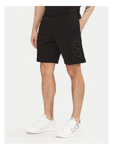 EA7 Emporio Armani Спортни шорти 7M000232 AF13512 UC001 Черен