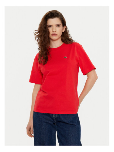 Lacoste Тишърт TF7215 Червен Regular Fit