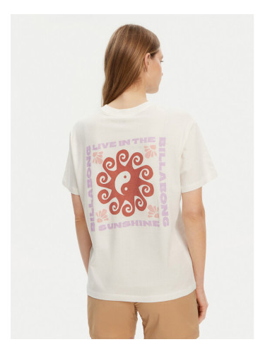 Billabong Тишърт EBJZT00432-SCS Бял Regular Fit