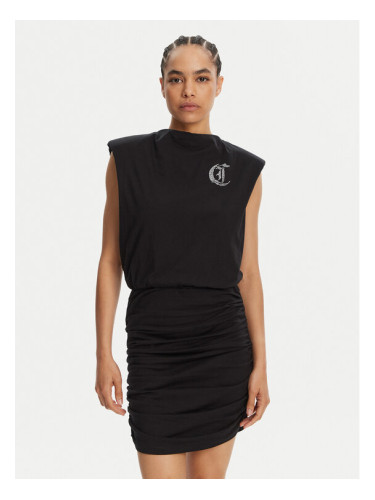 Just Cavalli Ежедневна рокля 78PAOE11 Черен Regular Fit