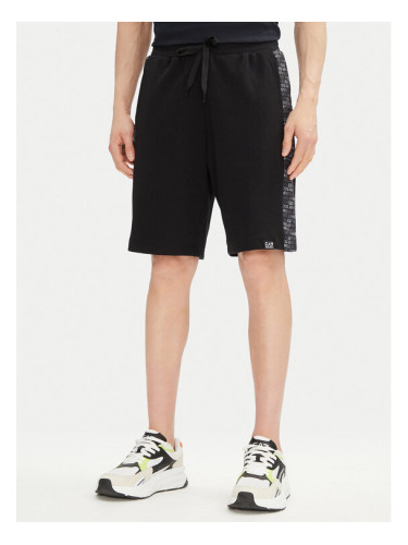EA7 Emporio Armani Спортни шорти 7M000217 AF12660 UC001 Черен Regular Fit