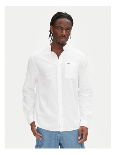 Tommy Jeans Риза DM0DM20876 Екрю Regular Fit