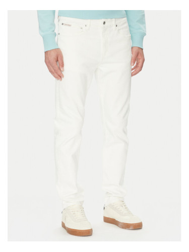 Calvin Klein Jeans Дънки J30J327541 Бял Slim Fit