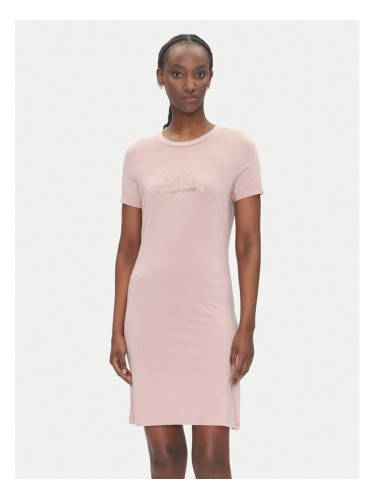 EA7 Emporio Armani Ежедневна рокля 7W000478 AF12500 U4079 Розов Regular Fit
