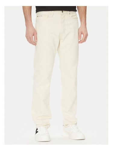 Calvin Klein Jeans Дънки J30J327539 Бял Straight Fit