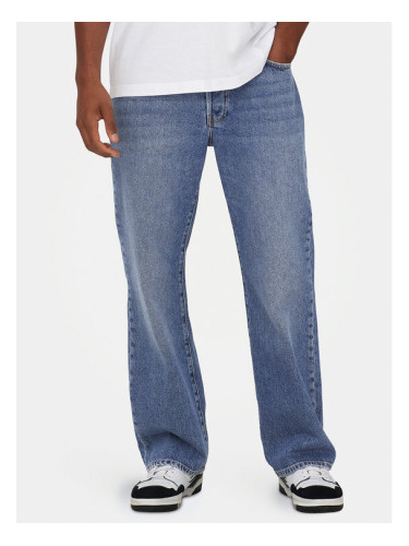 Only & Sons Дънки Fade 22026781 Син Loose Fit
