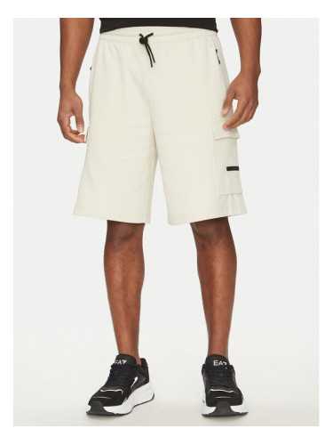EA7 Emporio Armani Спортни шорти 7M000326 AF12660 U1112 Екрю Regular Fit
