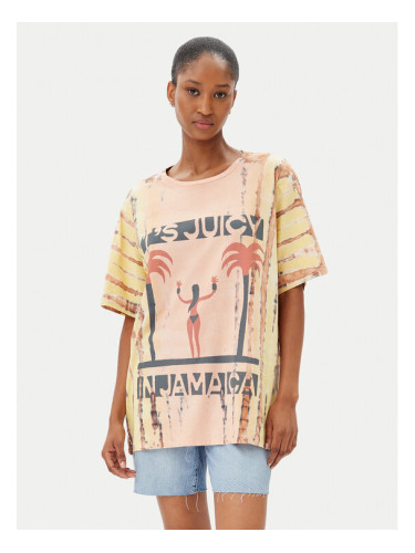 One Teaspoon Тишърт Its Juicy In Jamaica 26940 Оранжев Relaxed Fit