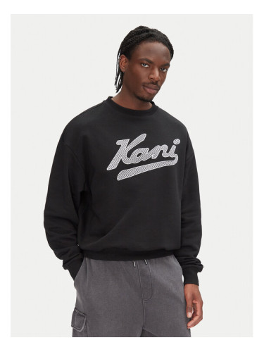 Karl Kani Суитшърт Varsity Palm PD00005661 Черен Regular Fit