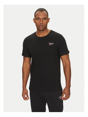 Reebok Тишърт 100221874 Черен Regular Fit