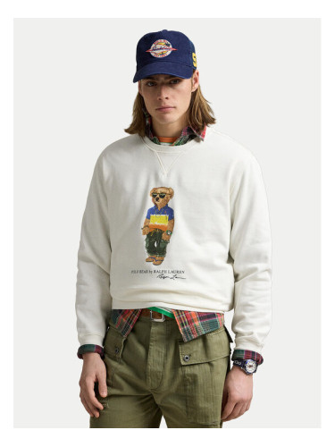 Polo Ralph Lauren Суитшърт 710973146001 Бял Regular Fit