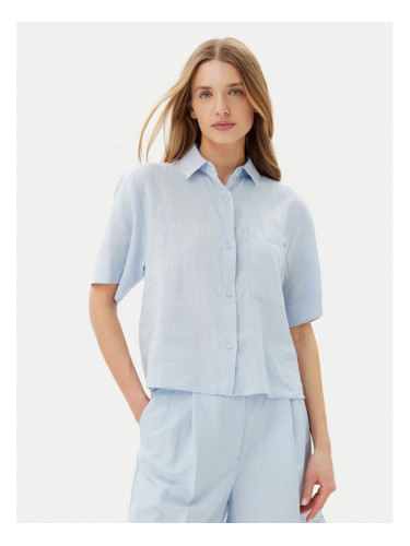 Tommy Hilfiger Риза WW0WW44720 Светлосиньо Relaxed Fit