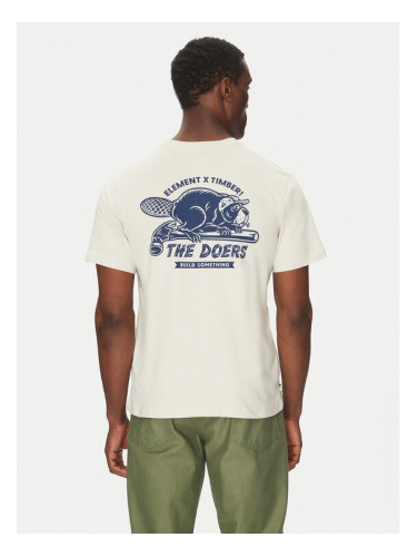 Element Тишърт ELYZT00518 Бежов Regular Fit