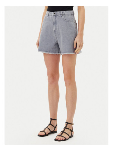 Pepe Jeans Дънкови шорти PL801112 Сив Slim Fit