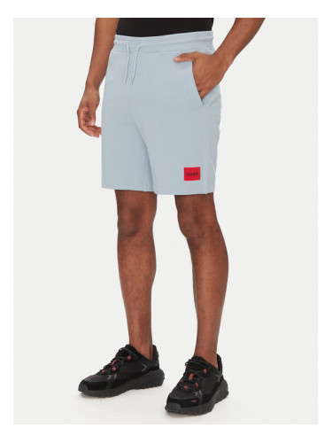 HUGO Спортни шорти Diz222 50466196 Светлосиньо Regular Fit