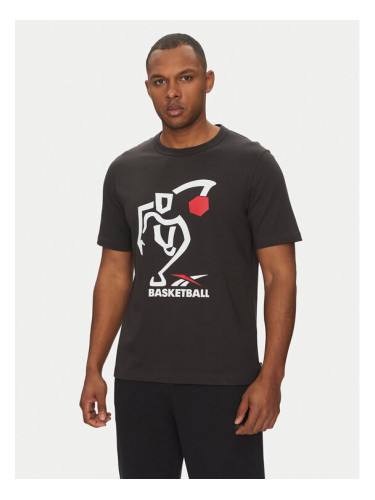 Reebok Тишърт 100218839 Черен Regular Fit