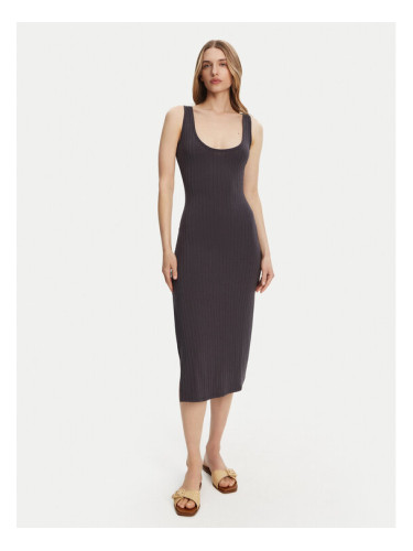 Billabong Плетена рокля EBJKD00114 Сив Regular Fit