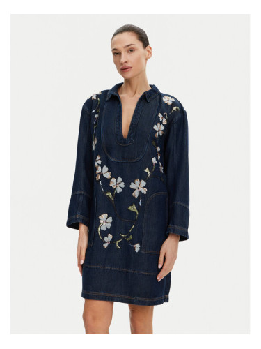 Munthe Ежедневна рокля Fiva 251130825110 Тъмносин Loose Fit