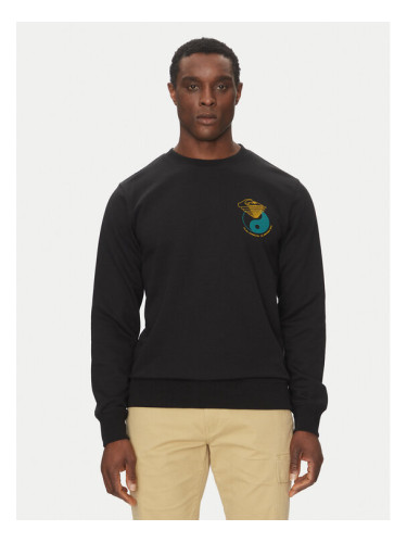 Quiksilver Суитшърт EQYFT05055 Черен Regular Fit