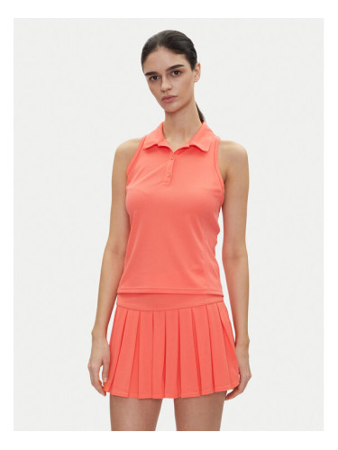 DKNY Sport Тениска с яка и копчета DP5T1185 Коралов Regular Fit