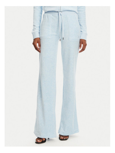 Juicy Couture Долнище анцуг Layla JCSEBJ001 Светлосиньо Flared Leg