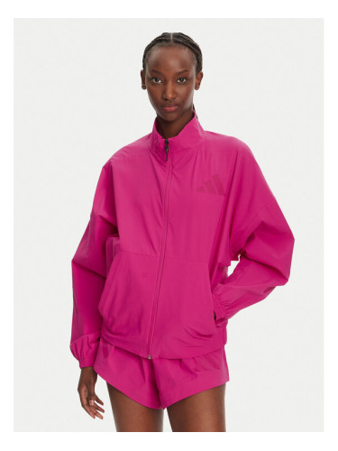 adidas Преходно яке Z.N.E. Woven JP4191 Розов Loose Fit